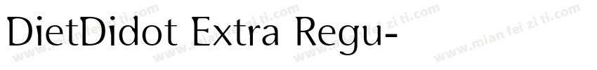 DietDidot Extra Regu字体转换